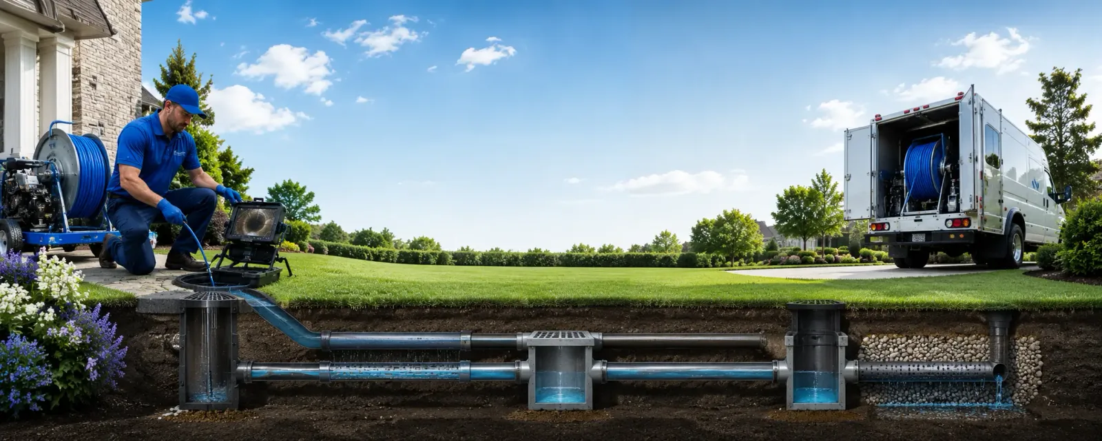 Outdoor drain cleaning information for Crabtree, PA